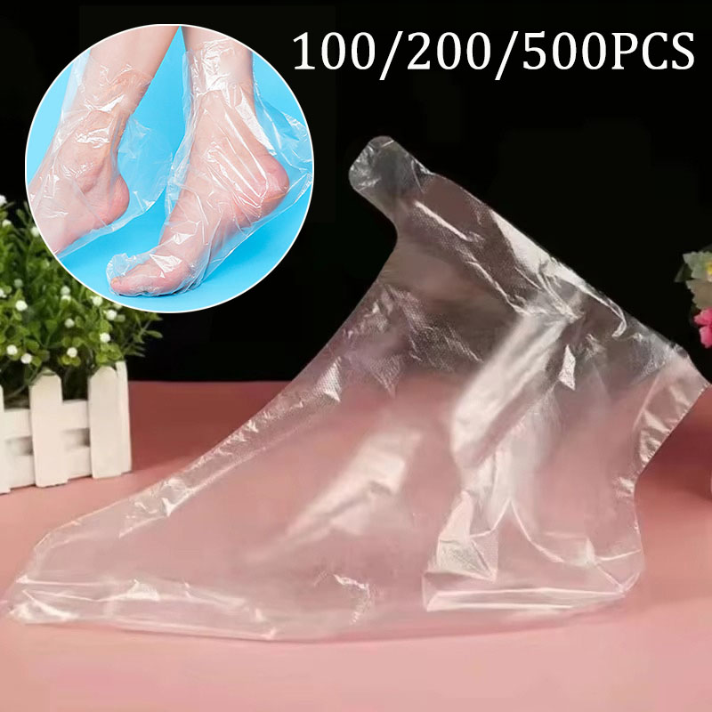 Tools Youtube - 100-500pcs 일회용 발 보습 양말 투명한