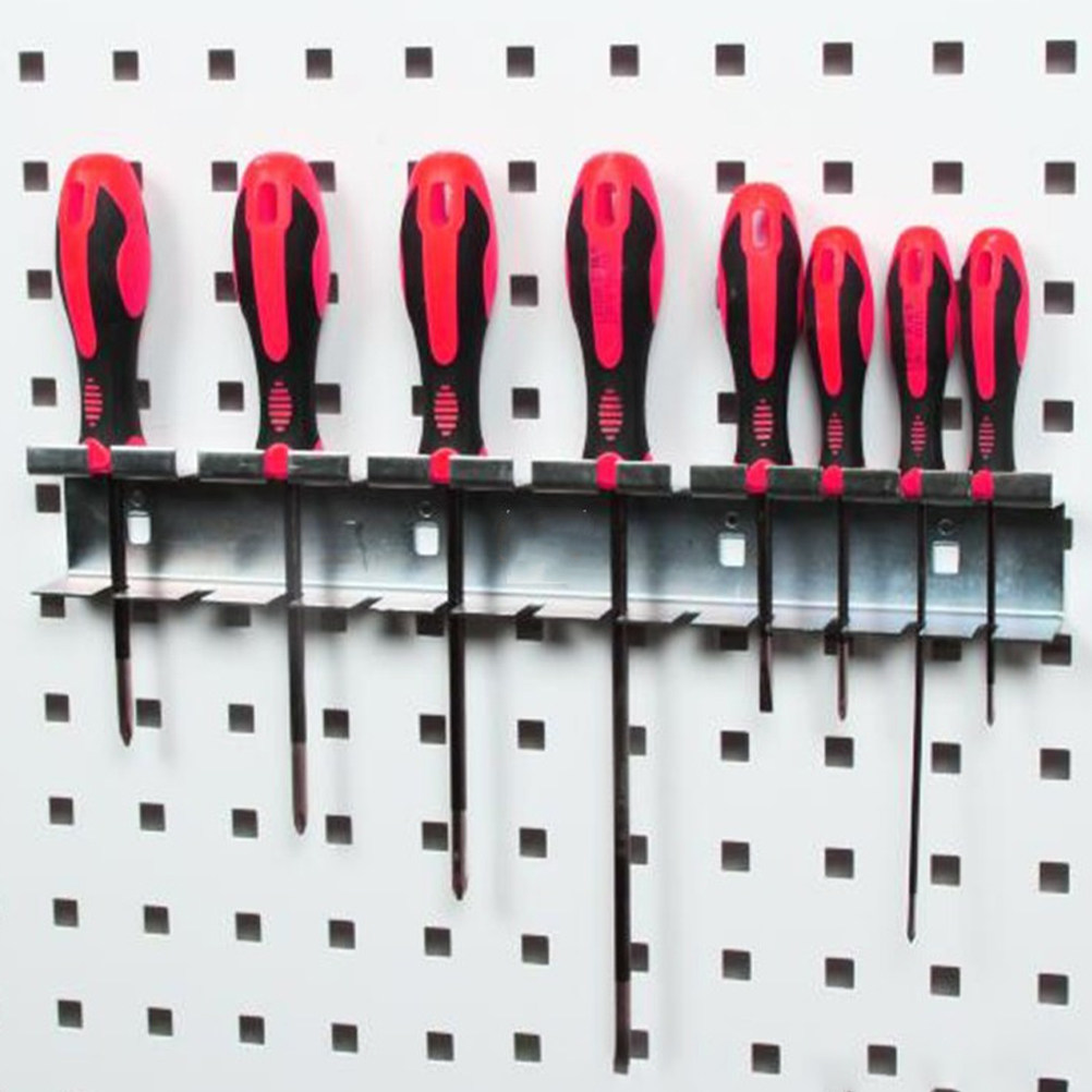 Hand Tools In Workshop - 페그보드용 스크루드라이버 정리대, 견고한 스틸 재질,
